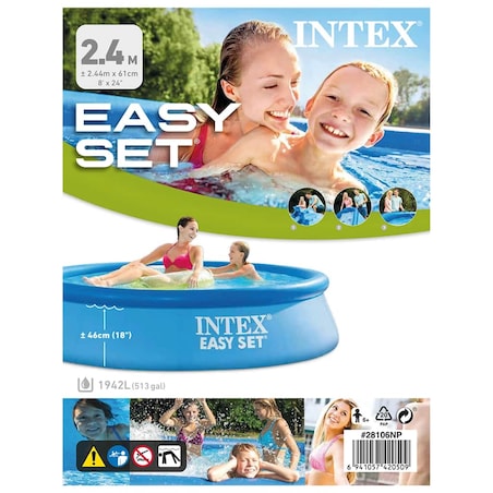 Intex Basen Easy Set, 244x61 cm, PVC