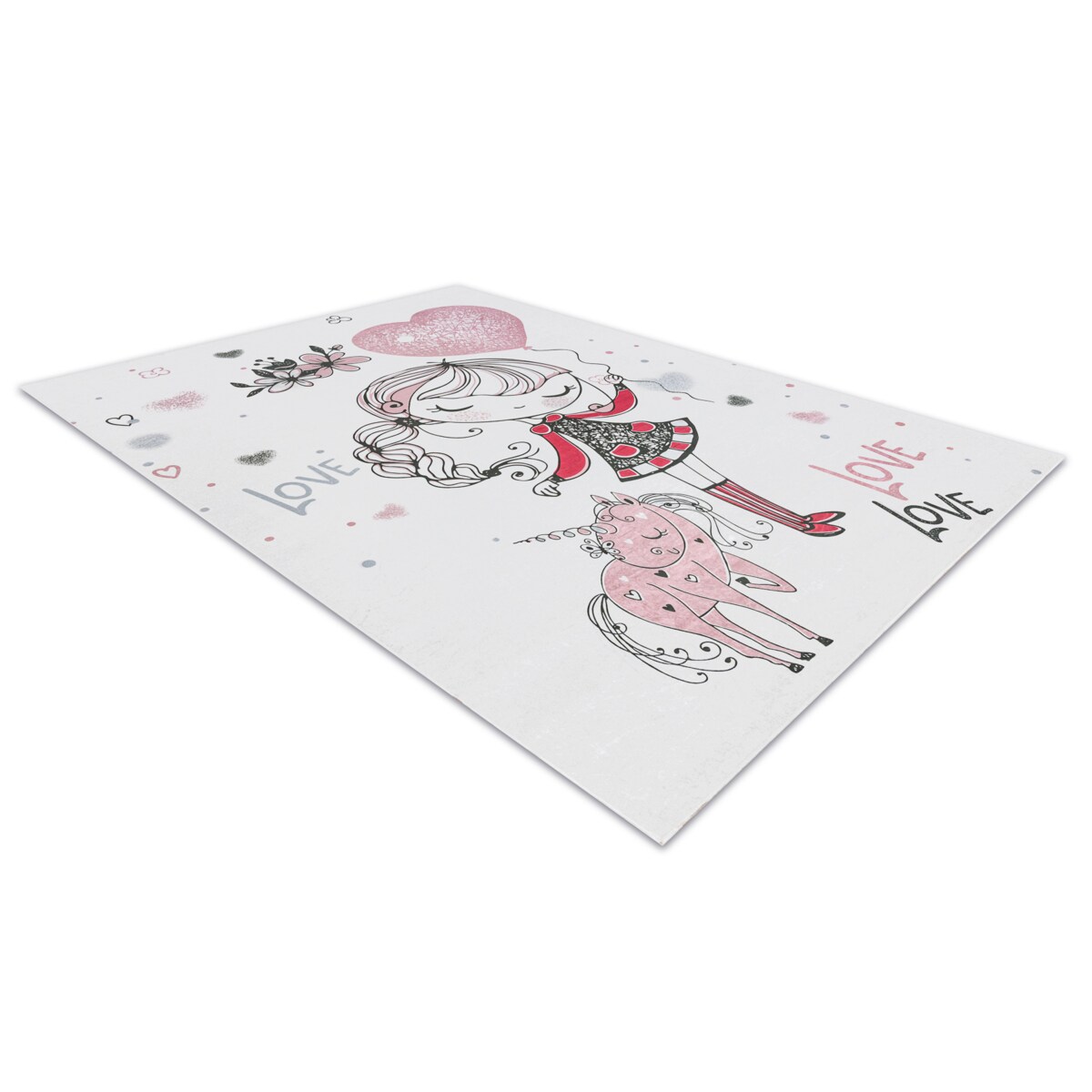 Dywan do prania BAMBINO 2644 Dziewczynka, 120x170 cm