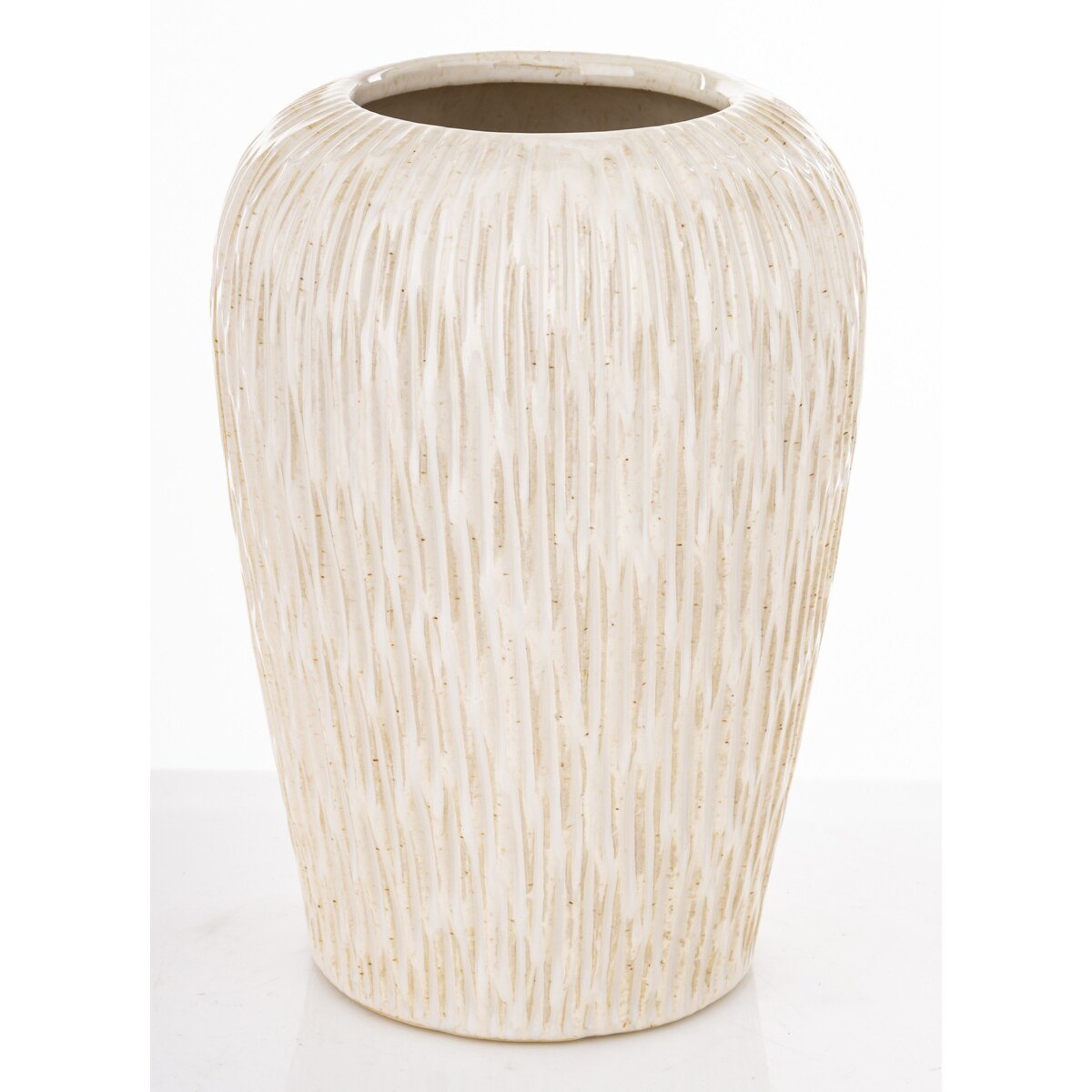 Osłonka wazon ceramiczny 24,5x16x16 cm FIBI-3 biały