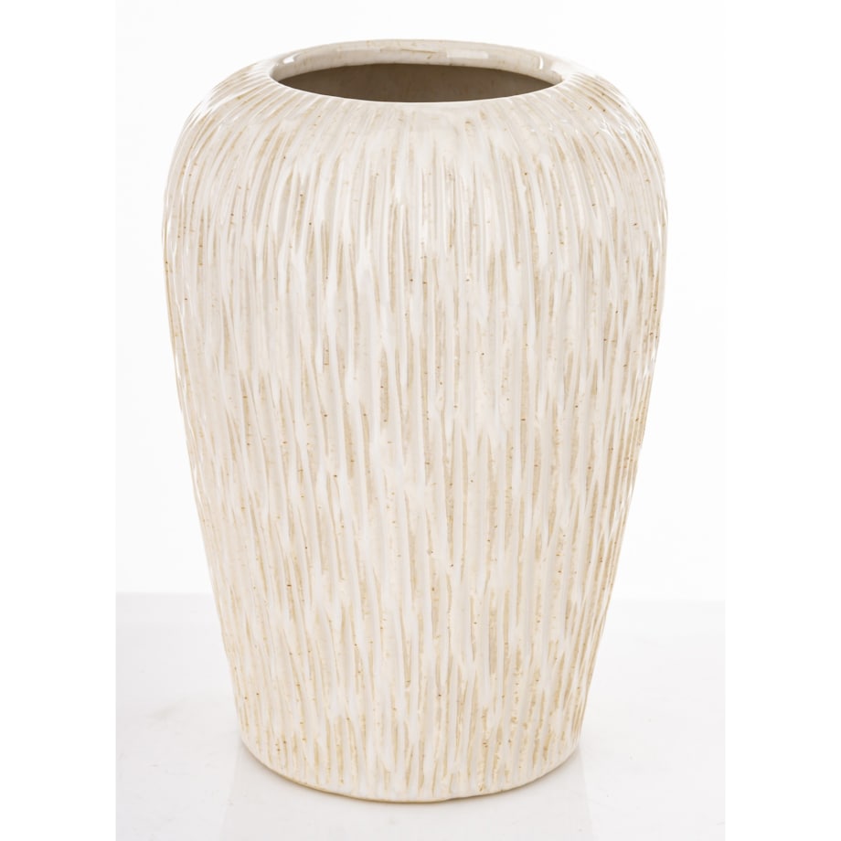 Osłonka wazon ceramiczny 24,5x16x16 cm FIBI-3 biały