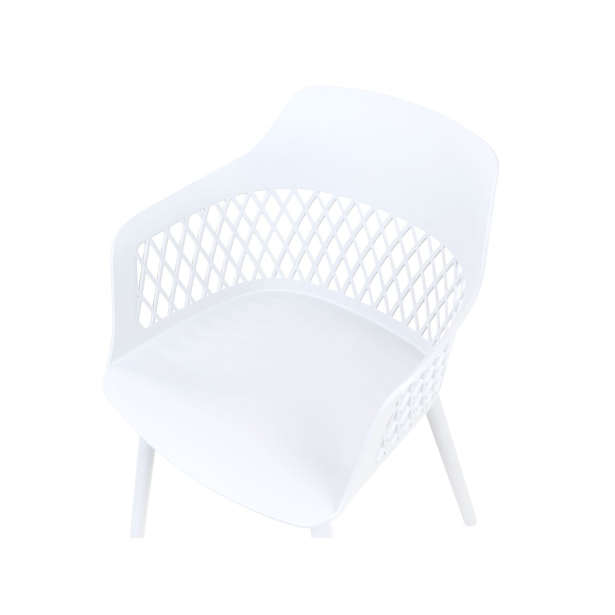 Zestaw 2 krzeseł do jadalni biały ALMIRA