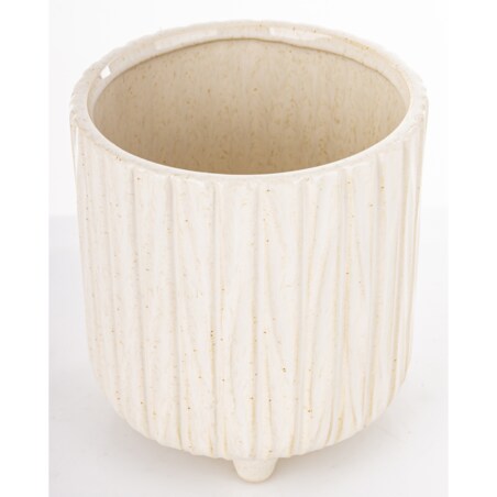 Osłonka ceramiczna prążkowana 15x14x14 cm NIPSU