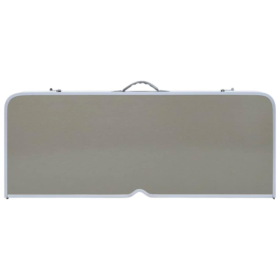 vidaXL Składany stolik turystyczny z 4 siedziskami, stal, aluminium