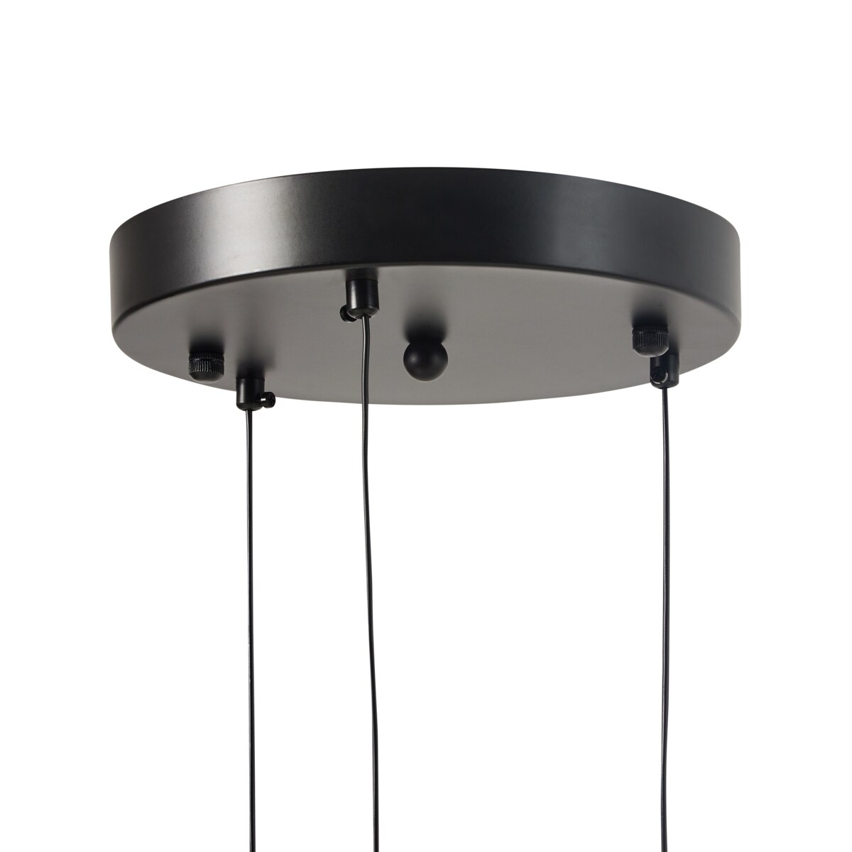 Lampa wisząca LED metalowa 3-punktowa czarna ANKOBRA