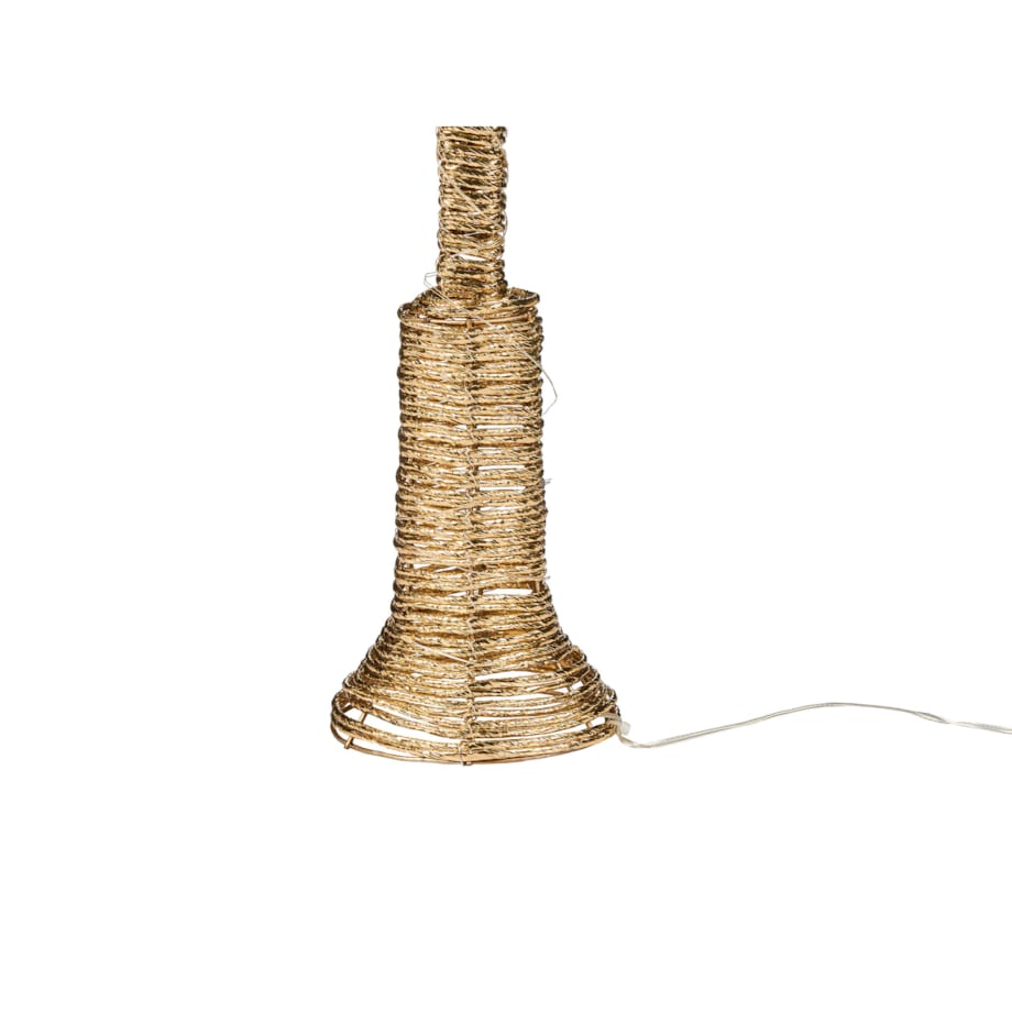 Dekoracja świąteczna LED ALFTANES Latarnia 62 cm Złoty