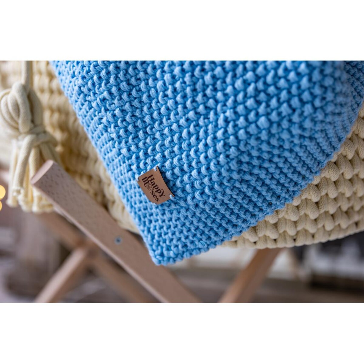 Kocyk Sensoryczny dla Noworodka - Niebieski - 70x50cm