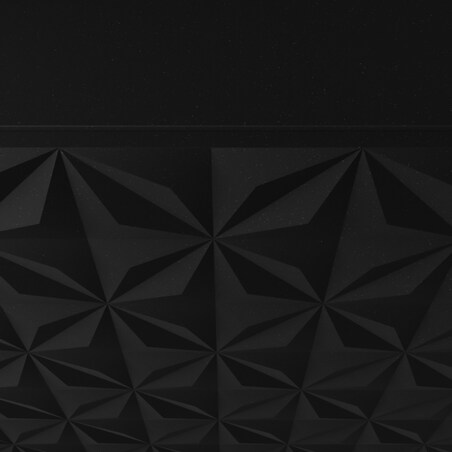 Szafka RTV ALI 200 cm, wisząca, z ozdobnymi frontami, pod telewizor- czarna