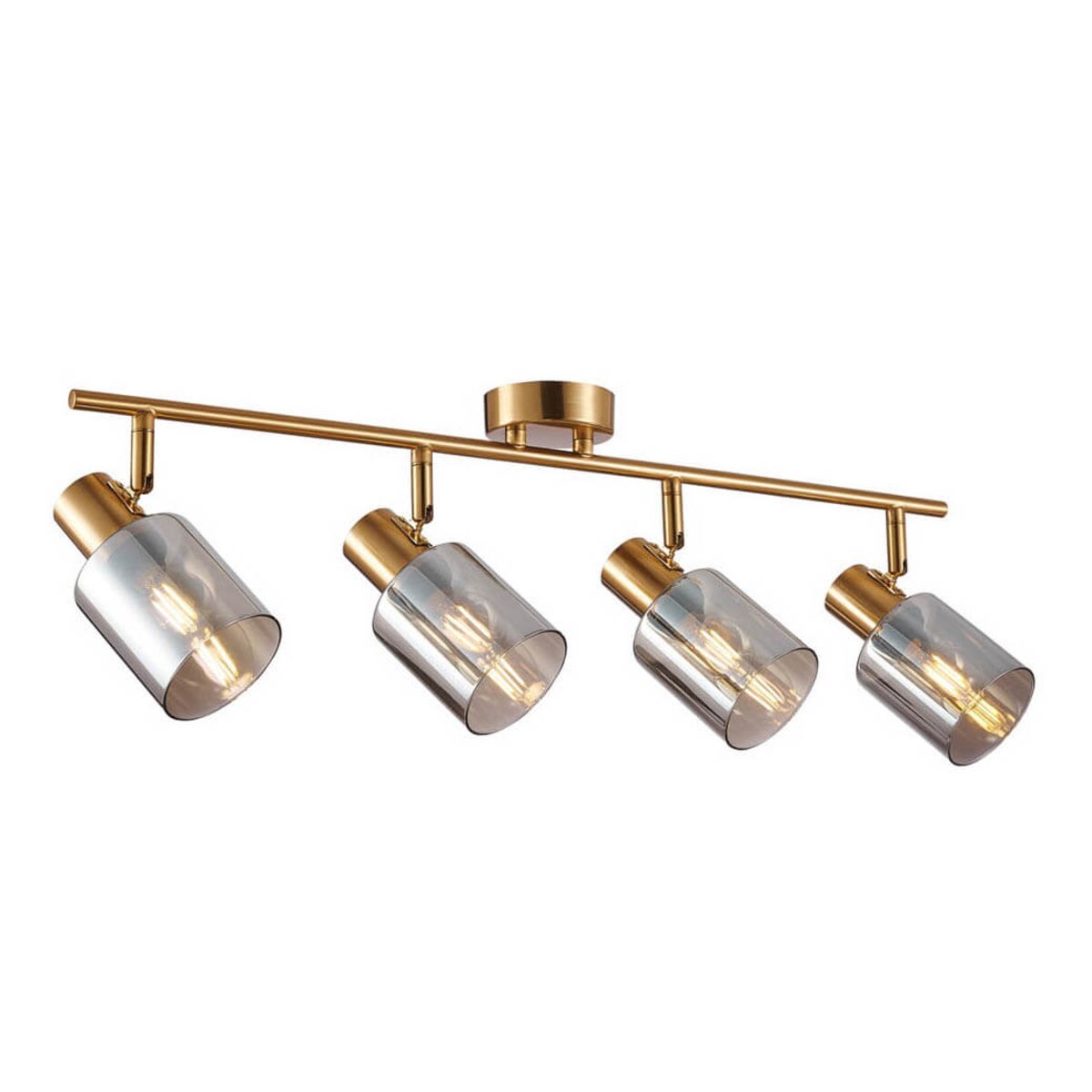 Wielopunktowa lampa sufitowa Santia SPL-65342-4-BRO-SG Italux mosiądz szary