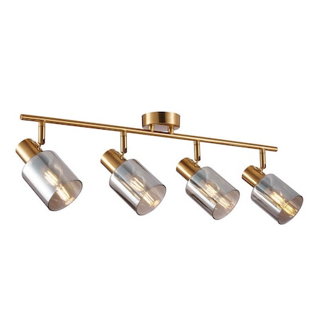 Wielopunktowa lampa sufitowa Santia SPL-65342-4-BRO-SG Italux mosiądz szary