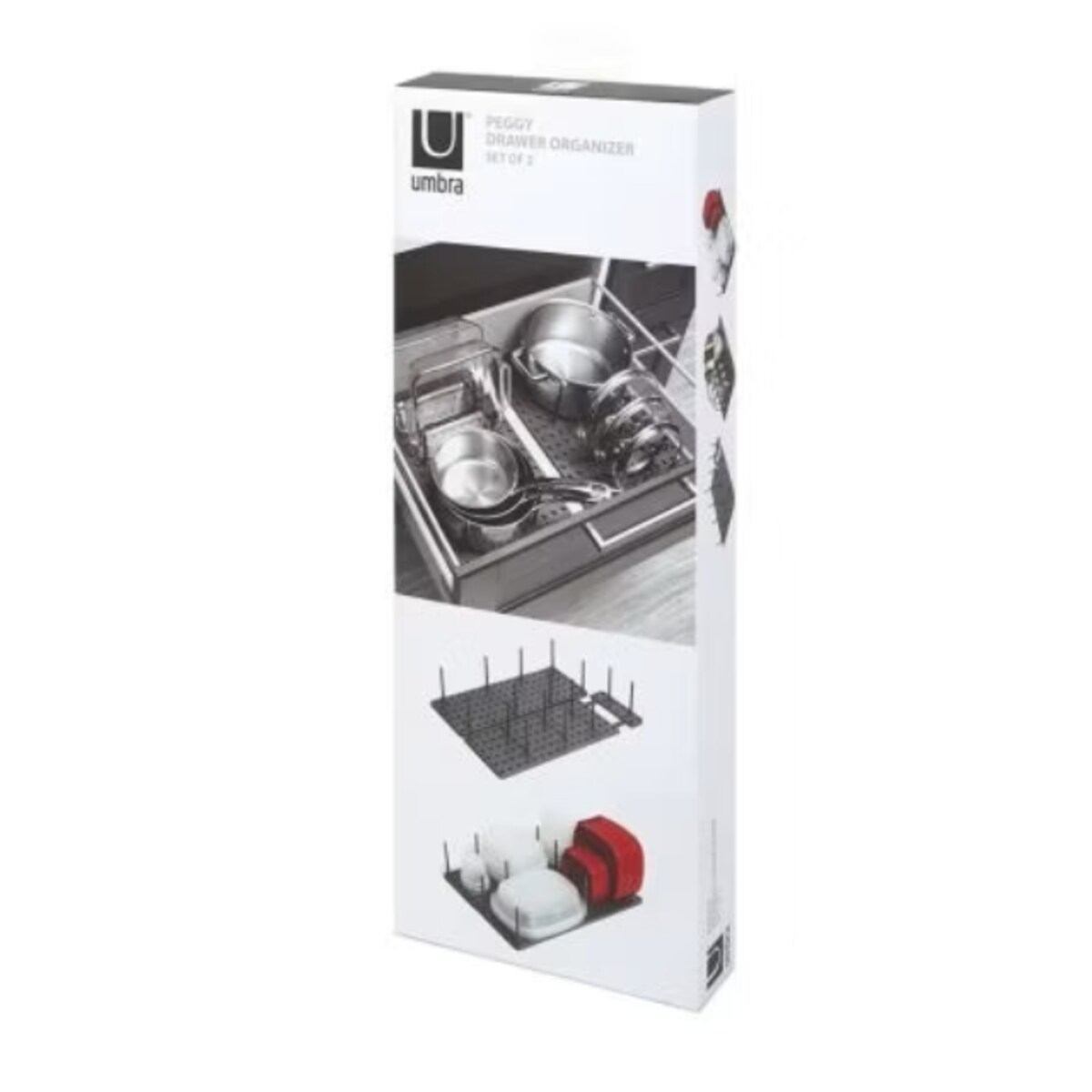 Zestaw 2 organizerów do szuflad Peggy Umbra
