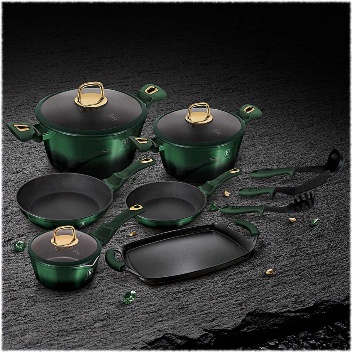 Zestaw garnków i patelni z powłoką tytanową Berlinger Haus BH-6066