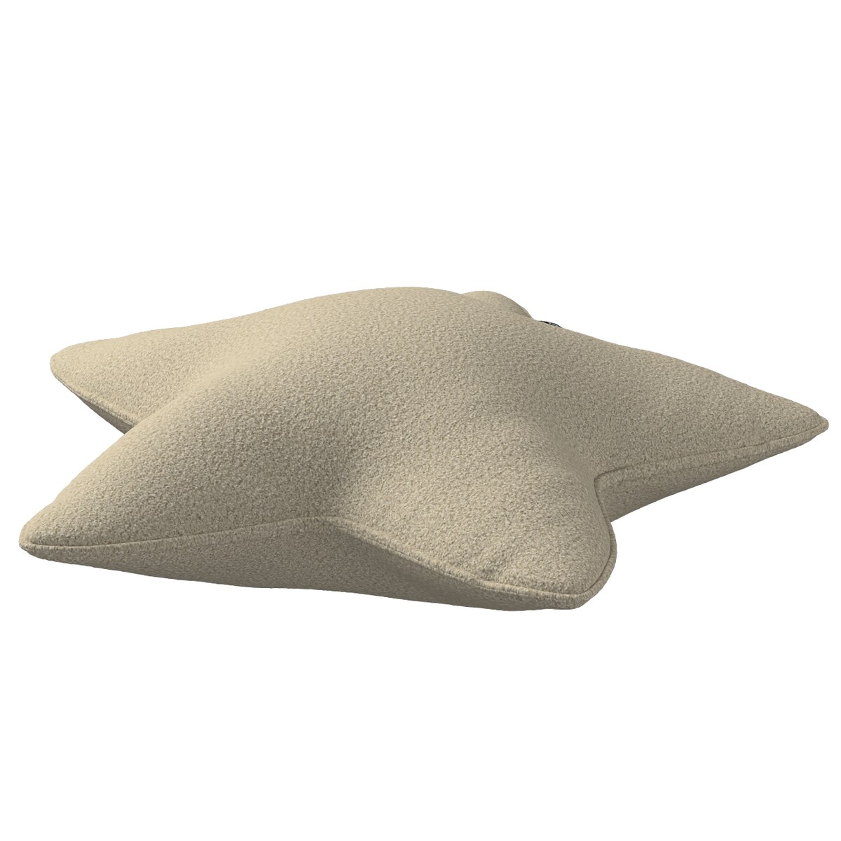 Poduszka Lucky Star, jasny beż, 52x15x52cm, Boucle