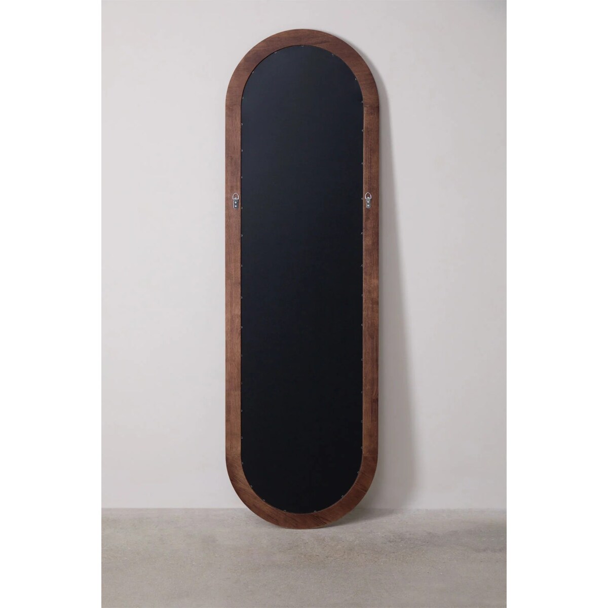 Owalne lustro ścienne z drewna dębowego 50x165 cm Munar