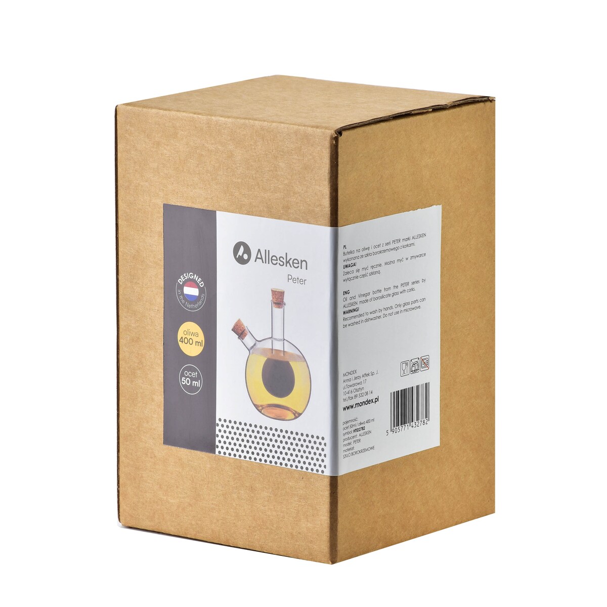 PETER Butelka na oliwę 400ml.ocet 50ml12x6xh14.5cm