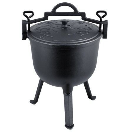 Kociołek żeliwny 11L Berdsen BD-482 garnek myśliwski pieczonki na ognisko grill + przepisy