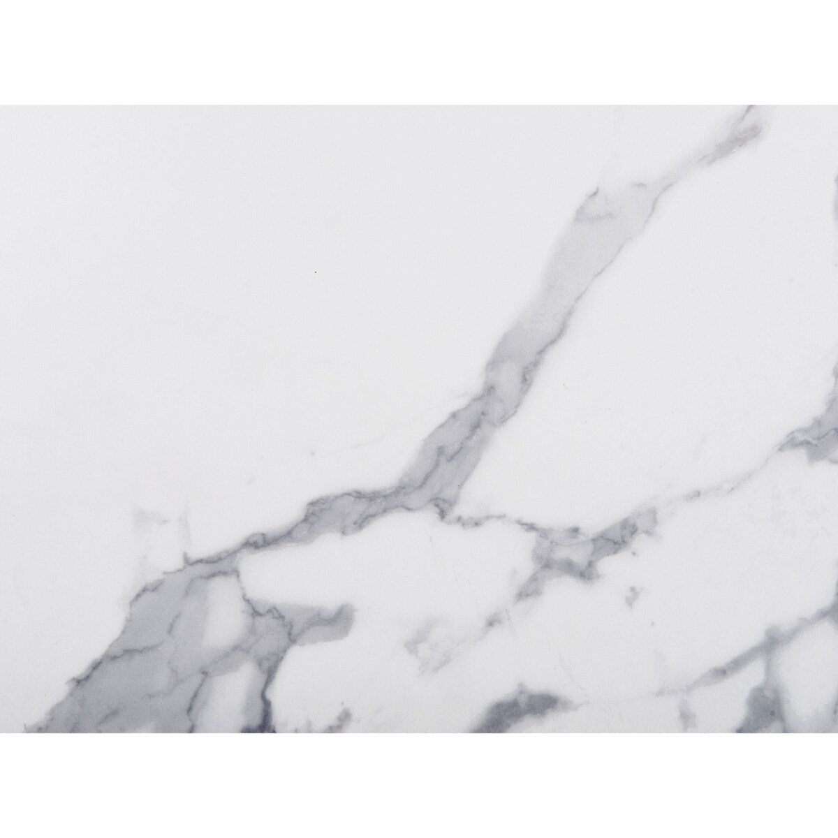 Stół do jadalni 120 x 80 cm efekt marmuru biało-czarny SANTIAGO