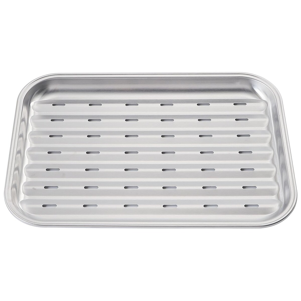 Tacka do grillowania, wielokrotnego użytku, 34x24x2cm, stal nierdzewna, KINGHOFF