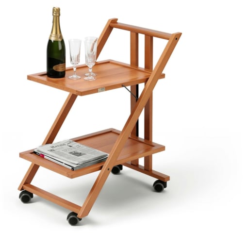 ARREDAMENTI SIMPATY Wózek serwisowy - 64 x 45 cm, brązowy