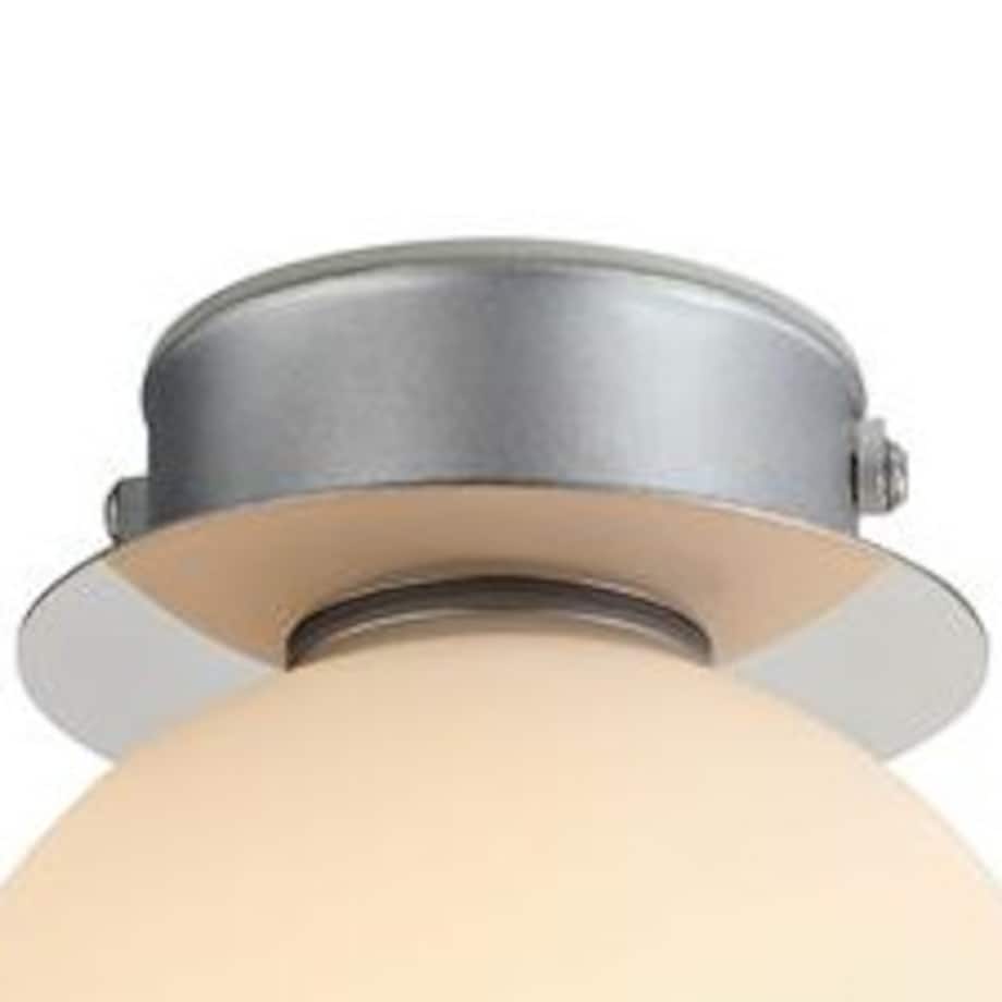 Kinkiet LAMPA ścienna MINI 108065 Markslojd szklana OPRAWA sufitowa kula loftowa chrom biała