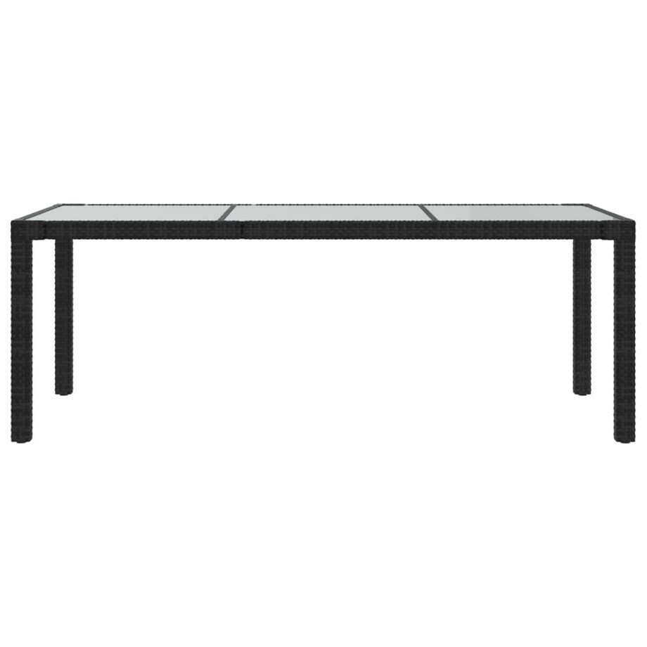 vidaXL 9-cz. zestaw mebli ogrodowych z poduszkami, rattan PE, czarny