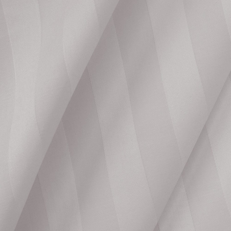 Poszewka bambusowa satyna bawełniana 50x60 Bamboo paski, szare