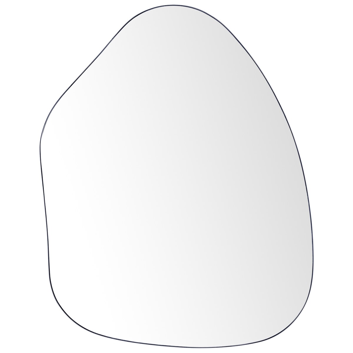 Lustro ścienne PUTEAUX 70 cm 92 cm Metal Czarny