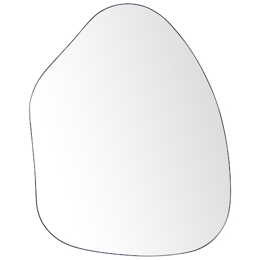 Lustro ścienne PUTEAUX 70 cm 92 cm Metal Czarny