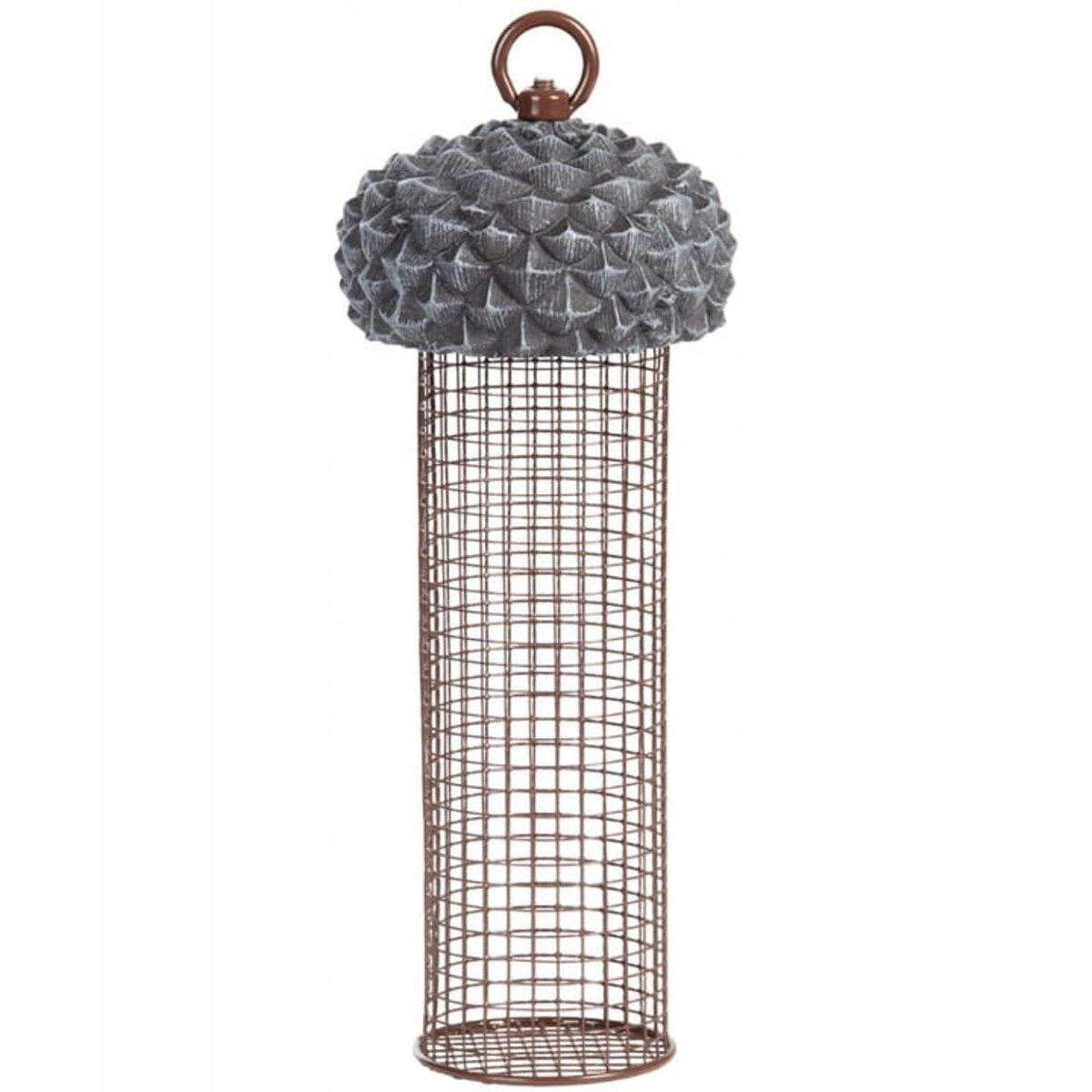 Karmnik dla Ptaków Wiszący na orzechy i ziarno 28 cm w Kształcie żołędzia