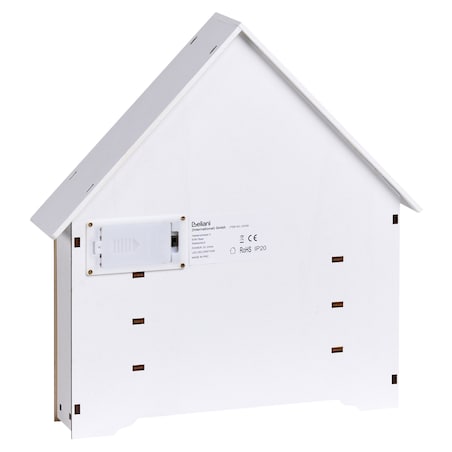Dekoracja świąteczna LED MJOSA Kalendarz adwentowy 33 cm Biały