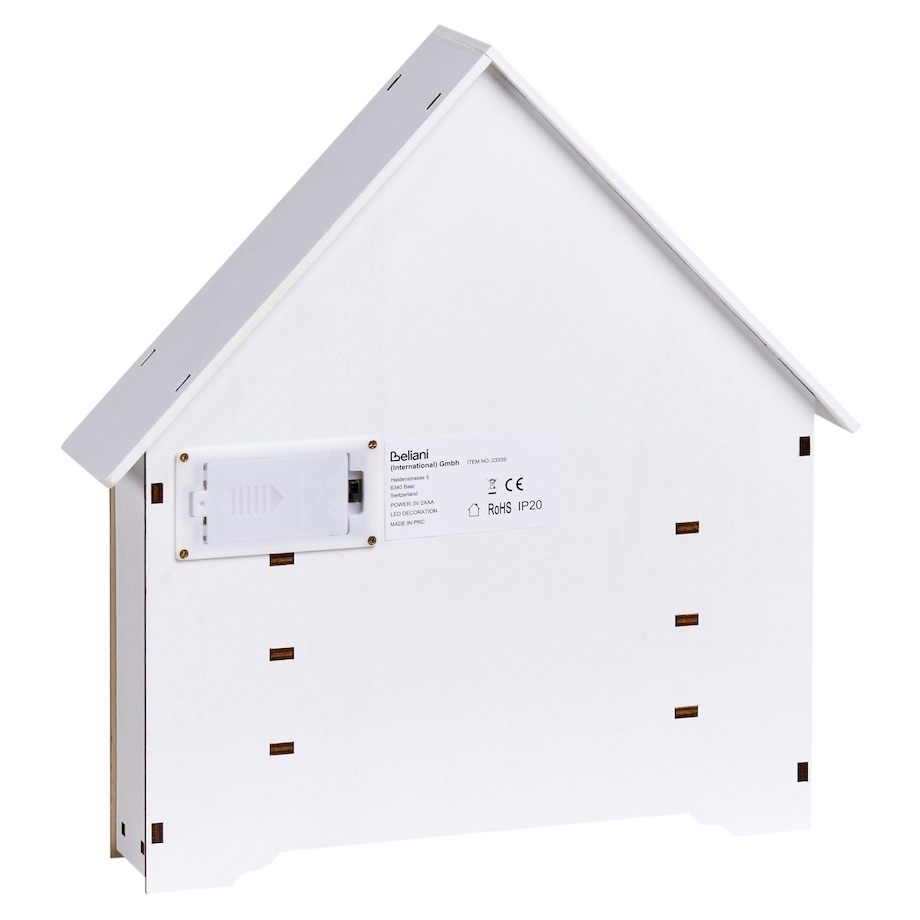 Dekoracja świąteczna LED MJOSA Kalendarz adwentowy 33 cm Biały
