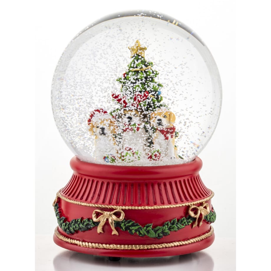 Szklana kula śnieżna z pozytywką 12,5x9x8,5 cm TRE CANI