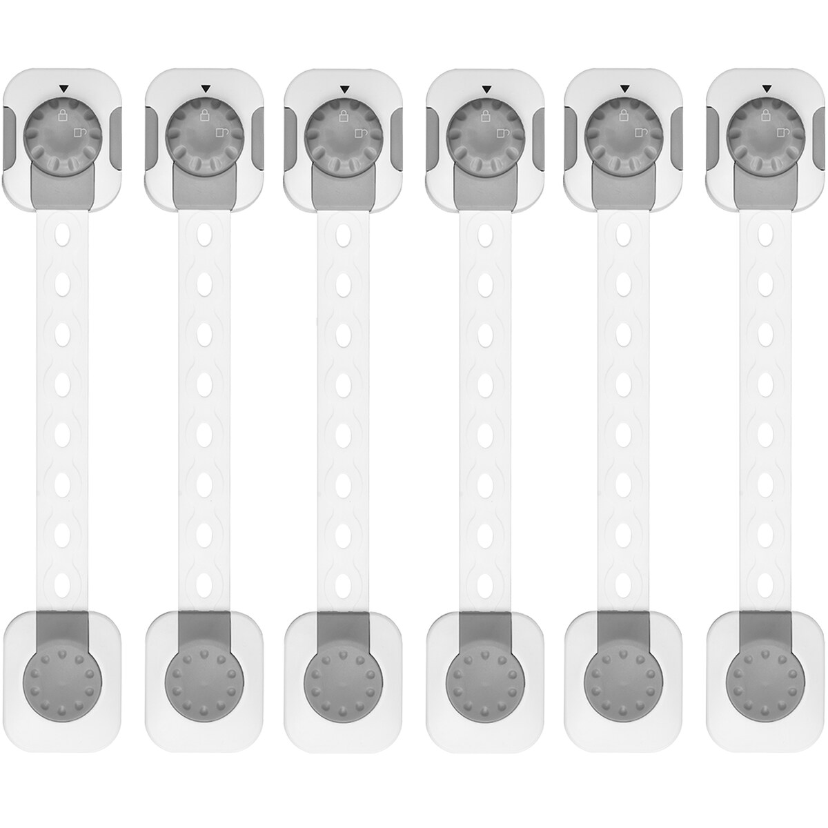 zabezpieczenia szaf i szuflad z funkcją smart lock, sipo, zestaw 6 sztuk