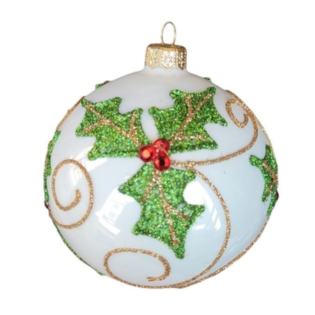 Bombka szklana 4 szt. Ø 100 mm AGRIFOGLIO