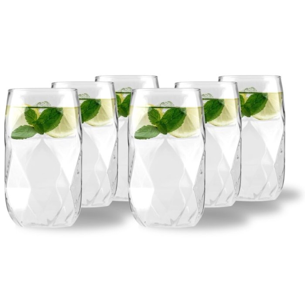 Komplet 6 szklanek wysokich 400 ml Geo 32071