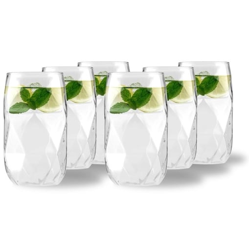 Komplet 6 szklanek wysokich 400 ml Geo 32071