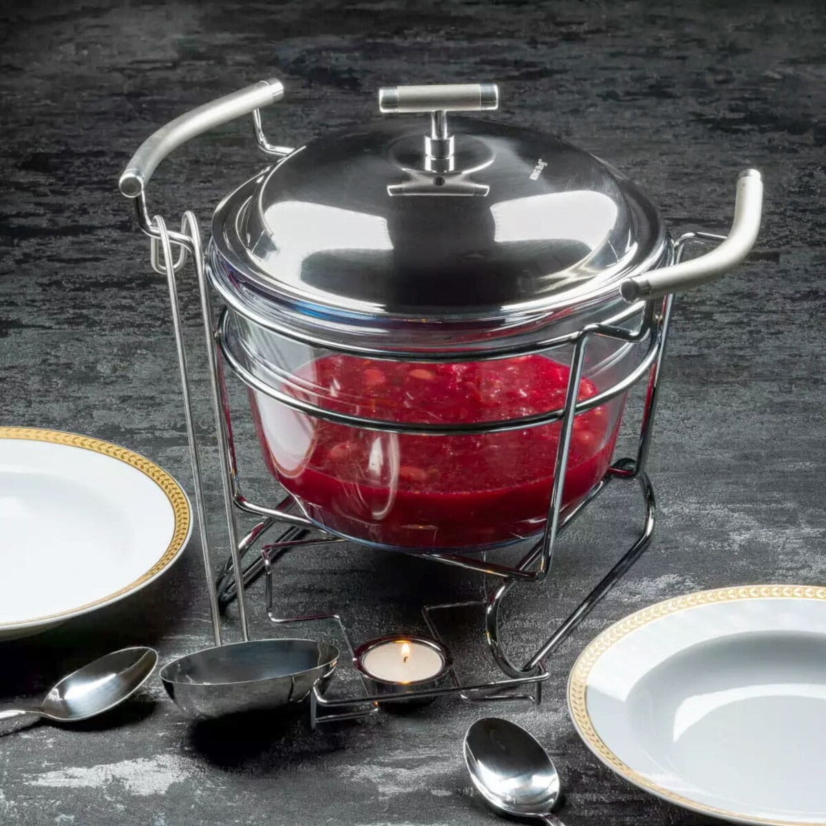 Podgrzewacz stołowy waza do zupy 4 ele. 4.0L KINGHOFF