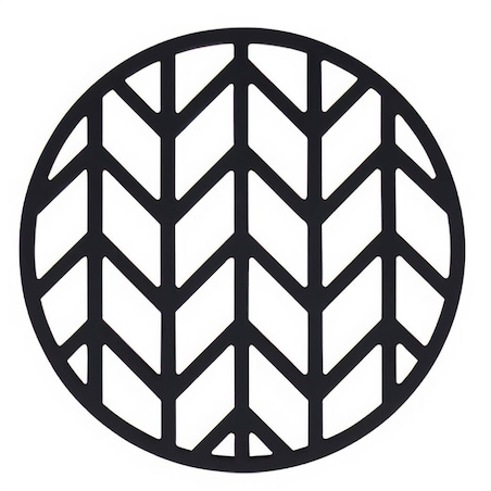 Silikonowa podkładka pod gorący garnek, czarna