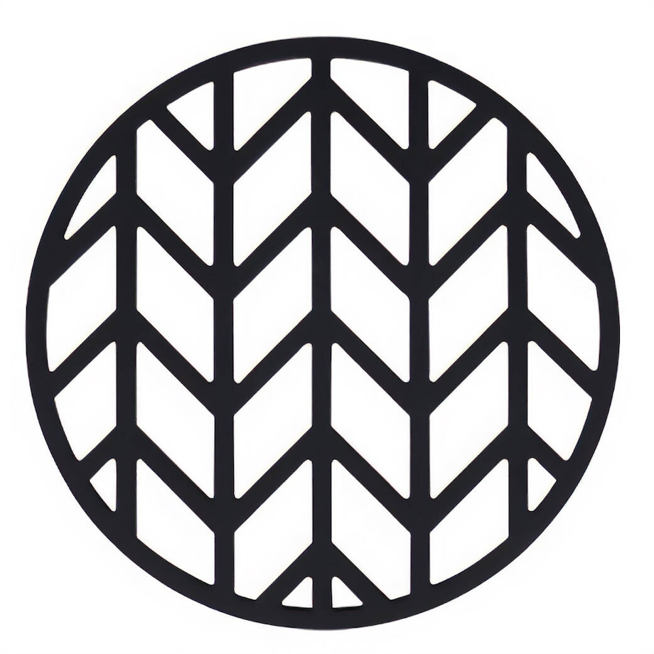 Silikonowa podkładka pod gorący garnek, czarna