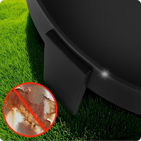 Palenisko ogrodowe z uchwytami na ognisko grill 80cm Berdsen BD-883