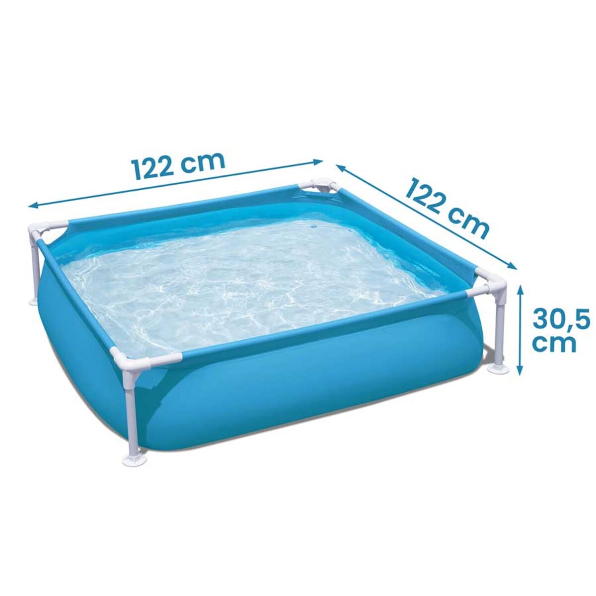 Basen stelażowy ogrodowy Bestway rodzinny dla dzieci 122x30 cm
