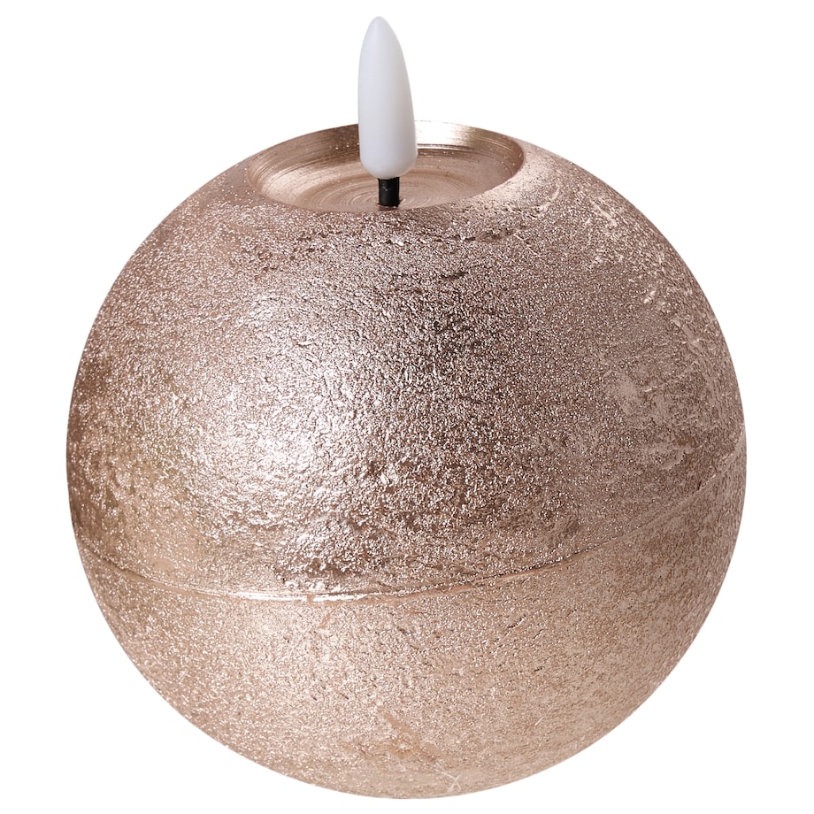 Zestaw 3 świec LED AMBROSIA 11 cm Złoty