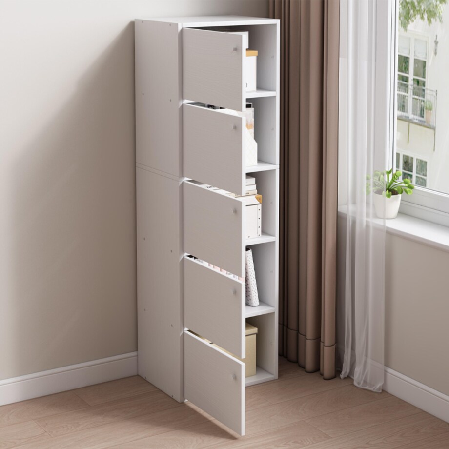 Nowoczesna pojemna komoda szafka duża biała skandynawski loft retro