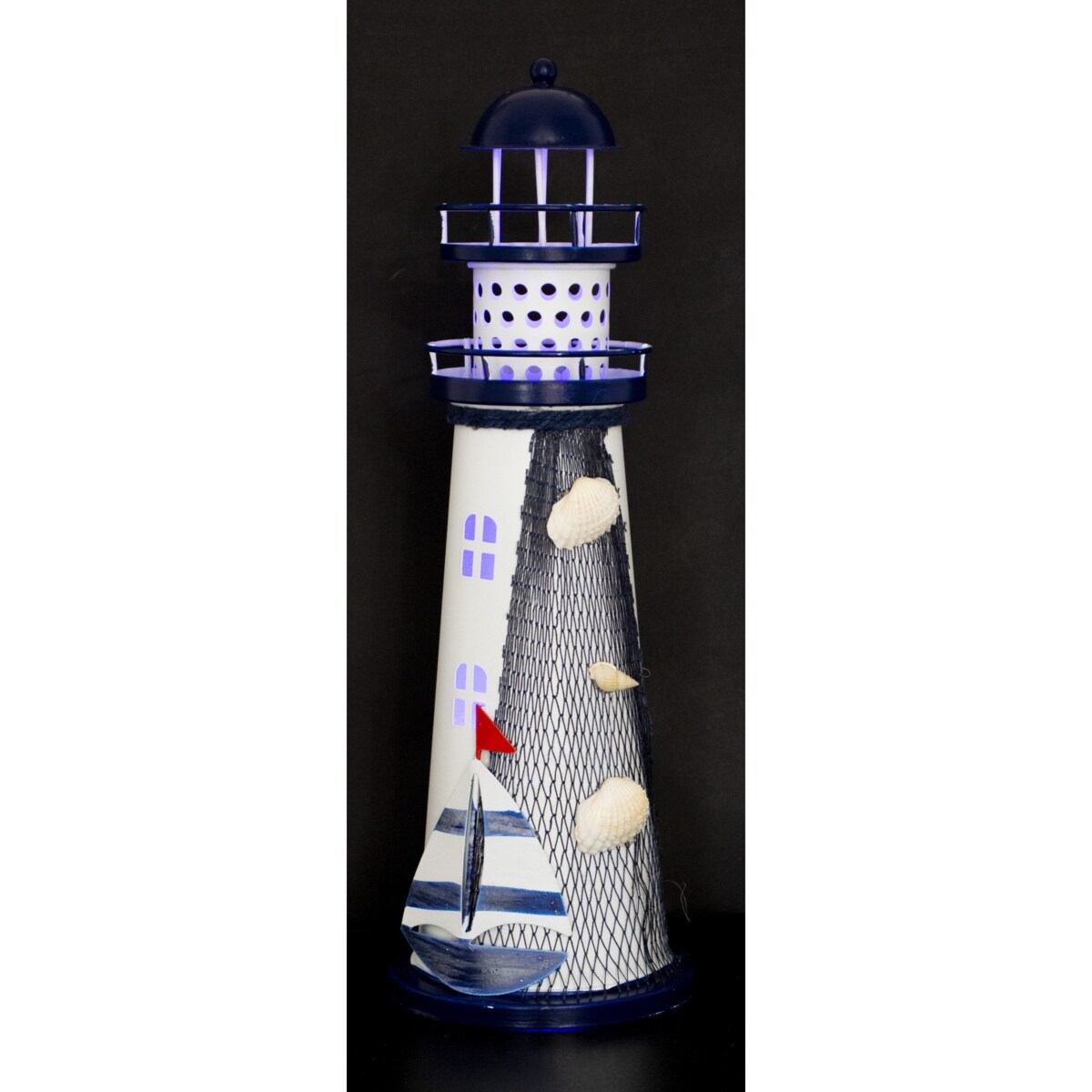 Dekoracja LED - LATARNIA MORSKA 28,5x9,5x9,5 cm