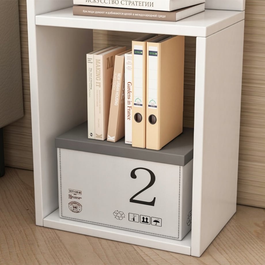 Szafka nocna stolik loft biała do sypialni salonu nowoczesna 50 cm