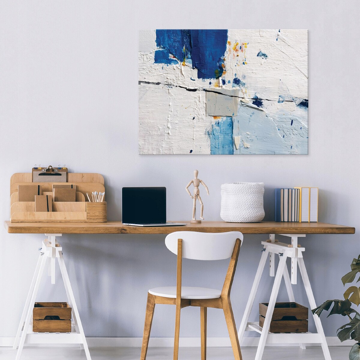 Obraz Do Sypialni Salonu Na Płótnie Abstrakcja Beton Szary 60x40