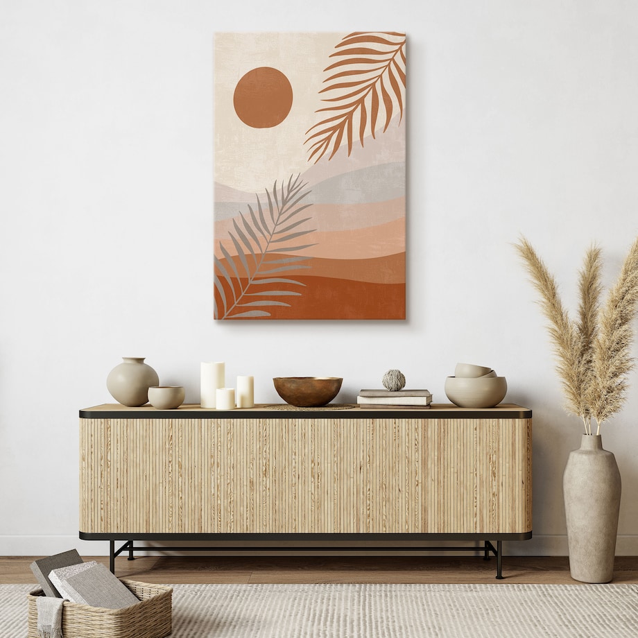 Obraz Boho Gałązki Palmowe 30x40cm