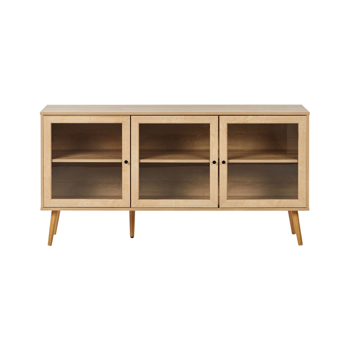 Komoda trzydrzwiowa ALBANY 150 cm 40 cm Jasnobrązowy