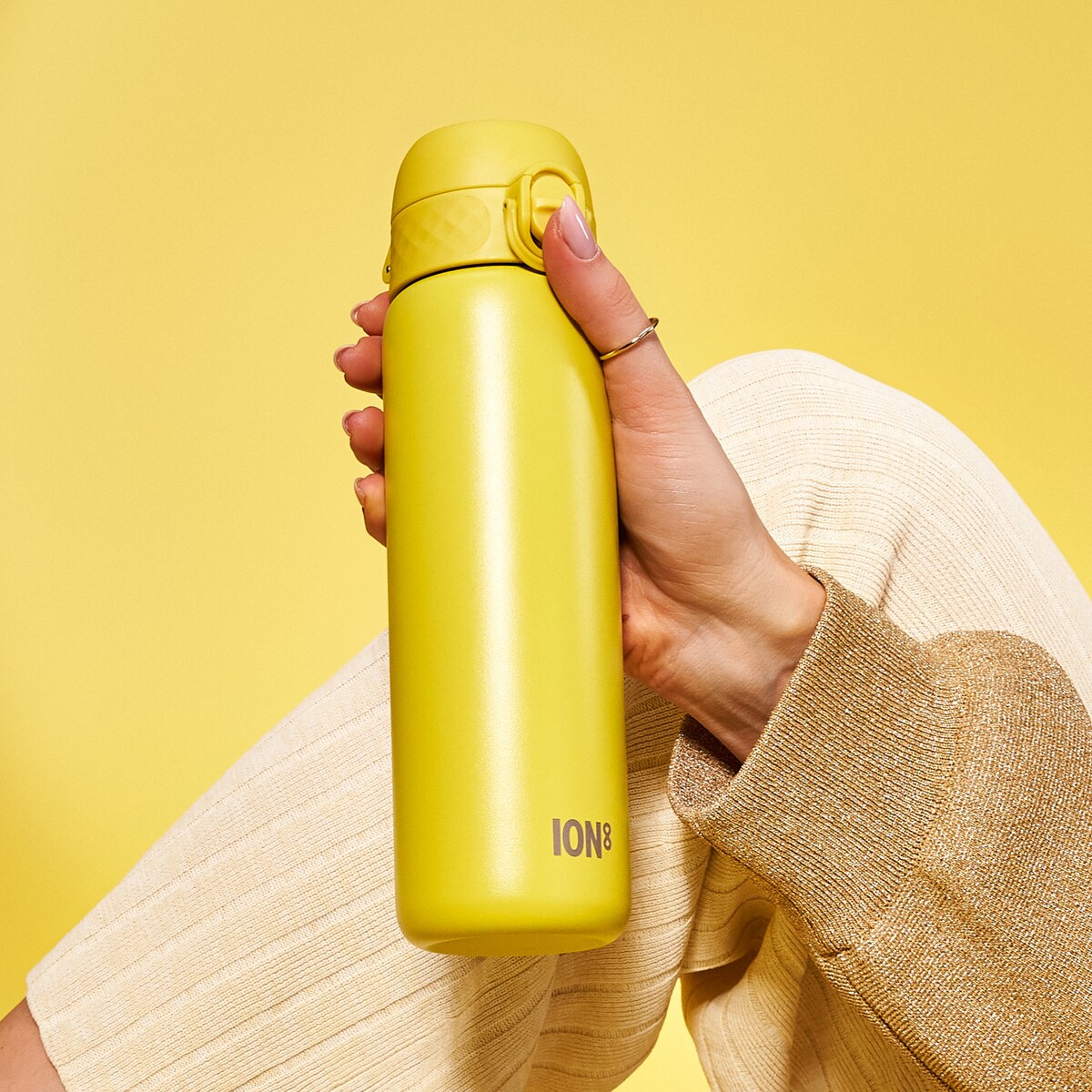 Butelka ION8 Single Wall I8SS600YEL Yellow