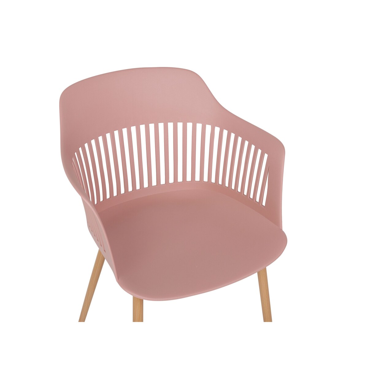 Zestaw 2 krzeseł do jadalni różowy BERECA