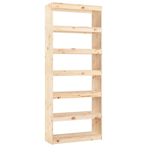 vidaXL Regał na książki/przegroda, 80x30x199,5 cm, sosnowy